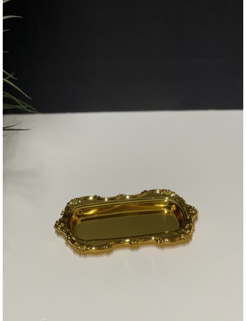 صحن تقديم ذهبي 