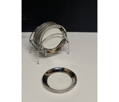 صحون مكس ابيض مع فضي