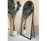 مرايا بيضاوي خشبي