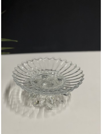 صحن تقديم كريستال وسط