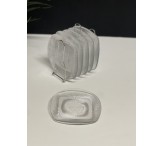 حامل فضي مع صحون 0017