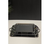 طقم صواني بنقش فضي s