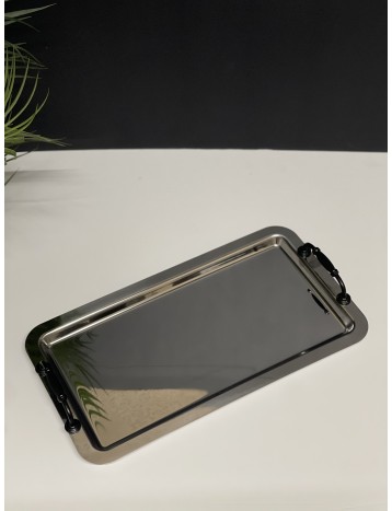 صينية تقديم بمسكه اسود كبير 