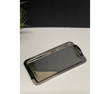 صينية تقديم بمسكه اسود كبير 