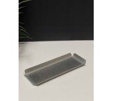 صحن حديد فضي كبير