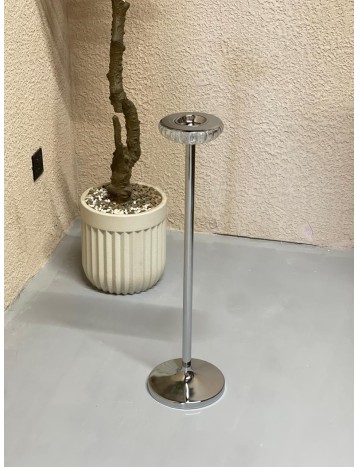 مبخره استقبال فضي وسط لامع 