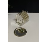 طقم صحون فضي وسط