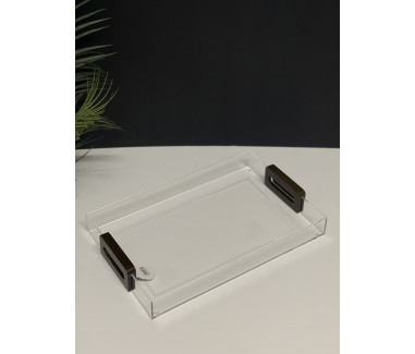 صينية بمسكه خشبي وسط