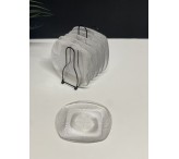 حامل اسود مع صحون 0015