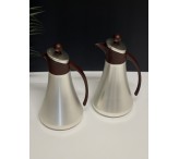 طقم ترامس مكس فضي وخشبي