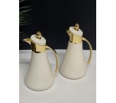 طقم ترامس مكس ذهبي مع ابيض