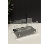 مدفأة زجاج اسود