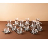 طقم كريستال 24 قعطه اسود