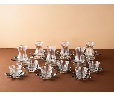 طقم كريستال 24 قعطه اسود