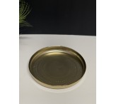 صينيه دائري ذهبي مطفي