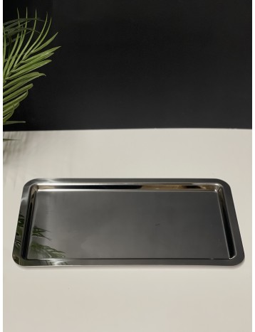 صينية تقديم كبير فضي