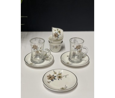 طقم كاسات وفناجيل 36 قطعة مورد