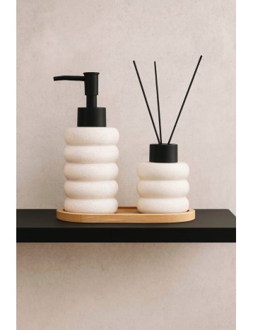 طقم صابون 3 قطع ابيض