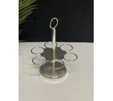 حامل فناجيل فضي 045