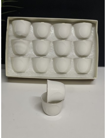 طقم فناجيل 12 قطعه ذهبي 004