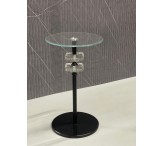 طاوله خدمه كريستال اسود