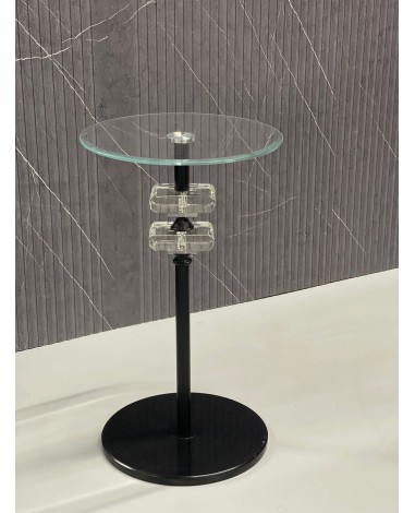 طاوله خدمه كريستال اسود