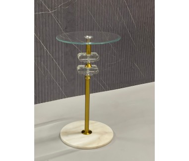 طاوله خدمه كريستال ذهبي