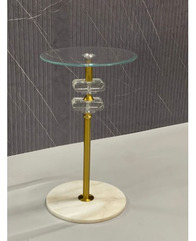 طاوله خدمه كريستال ذهبي