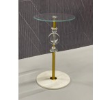 طاوله خدمه كريستال ذهبي 01