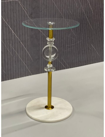طاوله خدمه كريستال ذهبي 01