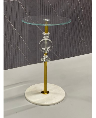 طاوله خدمه كريستال ذهبي 01