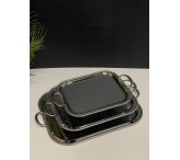 طقم صواني فضي 001