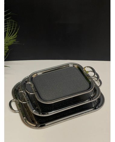 طقم صواني فضي 001