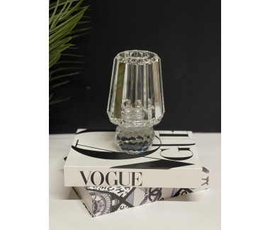 مبخره كريستال شفاف بغطاء