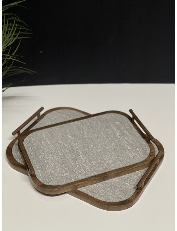 طقم صواني خشبي  012