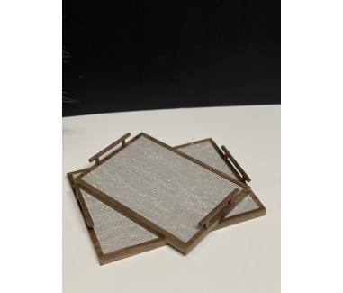 طقم صواني خشبي 010