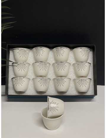 طقم فناجيل فضي 078