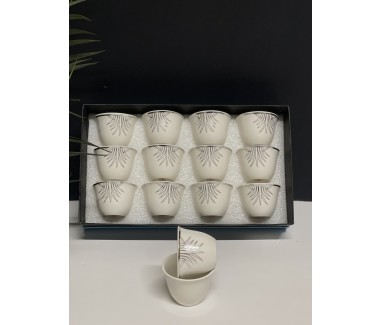 طقم فناجيل فضي 078