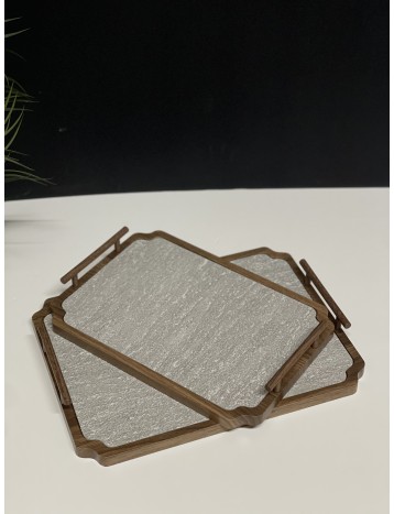 طقم صواني خشبي 011