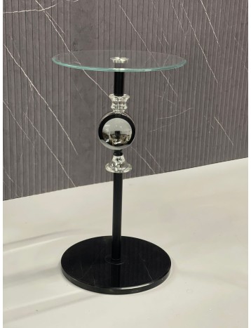 طاوله خدمه كريستال اسود 01