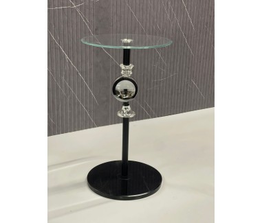 طاوله خدمه كريستال اسود 01