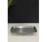 صحن فضي بقاعدة كريستال 