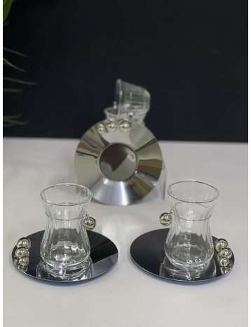 طقم الولو 18 قطعه فضي