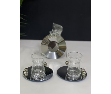 طقم الولو 18 قطعه فضي