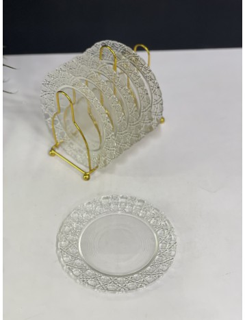 حامل مع صحون ذهبي 03