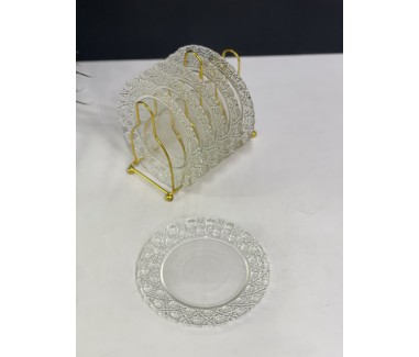 حامل مع صحون ذهبي 03