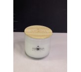 شمعه اروما ابيض وسط 