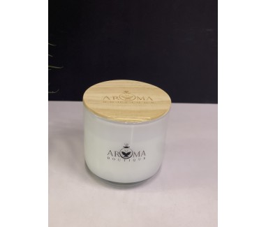 شمعه اروما ابيض وسط 