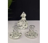 طقم ضيافة 36 قطعه بنقشه  036