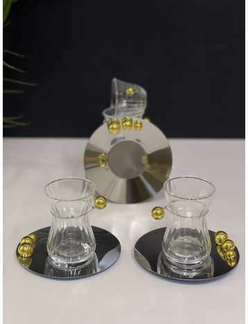 طقم الولو 18 قطعه مكس ذهبي 